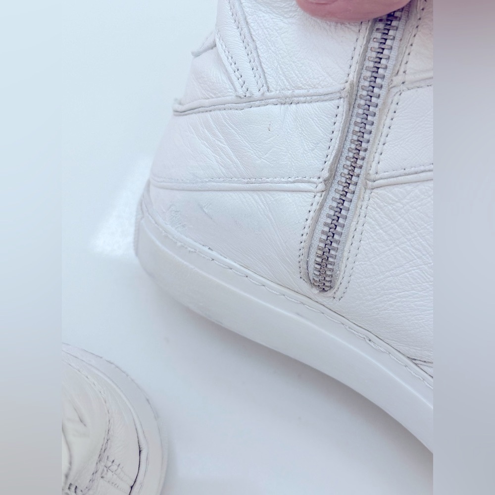 Zadig & Voltaire Women's White High Flash High-Top Platform Sneakers - Picture 11 of 15